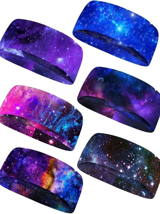 Other - Sunflower with Text Print 6Pieces Sport Sweatband Headband for Soft Elasitc Head